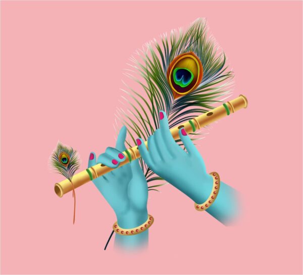 SajaoHatke Krishna Flute Wall Sticker – Divine Decor for Every Home - Image 5