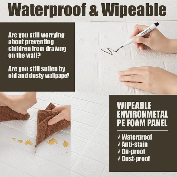 NAREVAL 3D Wall Panels Wallpaper Sticker - Image 2