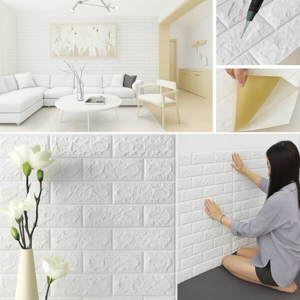 NAREVAL 3D Wall Panels Wallpaper Sticker - Image 6