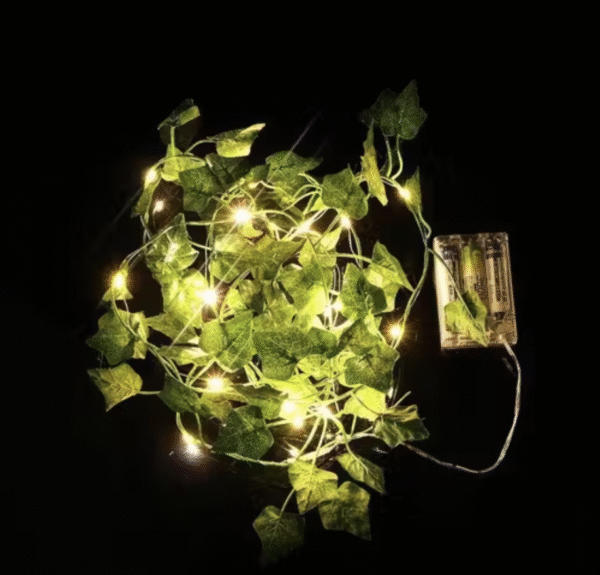 DnSal Money Plant LED Garland 7.5 Feet Artificial Vine | 30 LED String Lights | Battery Operated | Warm White Glow - Image 3