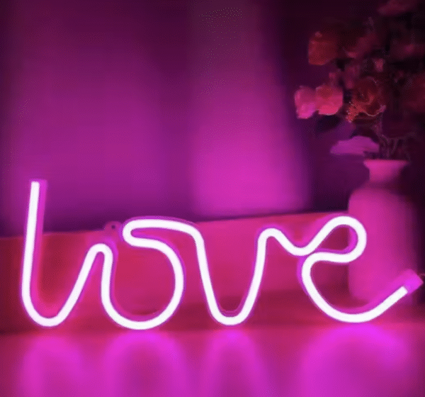 Love Neon LED Light Sign Romantic Room Decor | Night Light | Table Accessory | Gifting Idea - Image 4