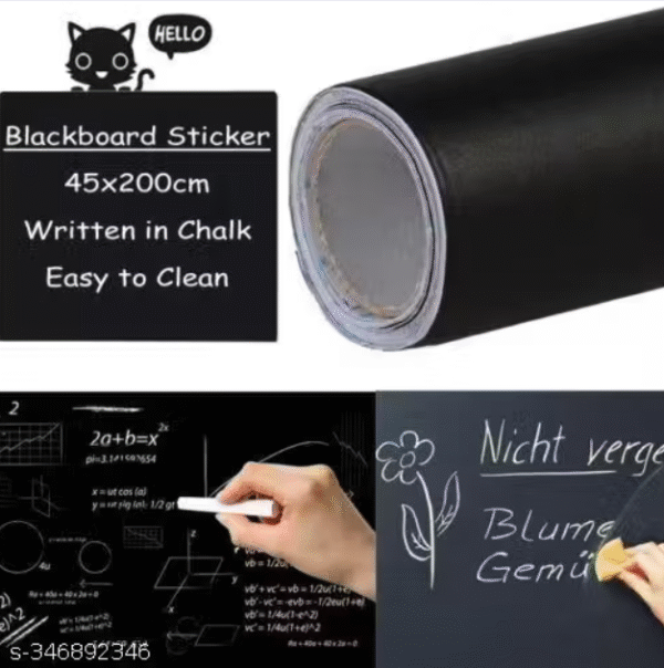 Sticker Aura Black Board Vinyl Wall Sticker (45x200 cm) - Image 3