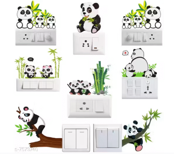 Switch Board Sticker – Animal Theme (9cm x 11cm) 8 Stickers