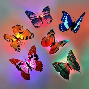 Pack of 5 Pcs Butterfly LED Wall Decoration Light