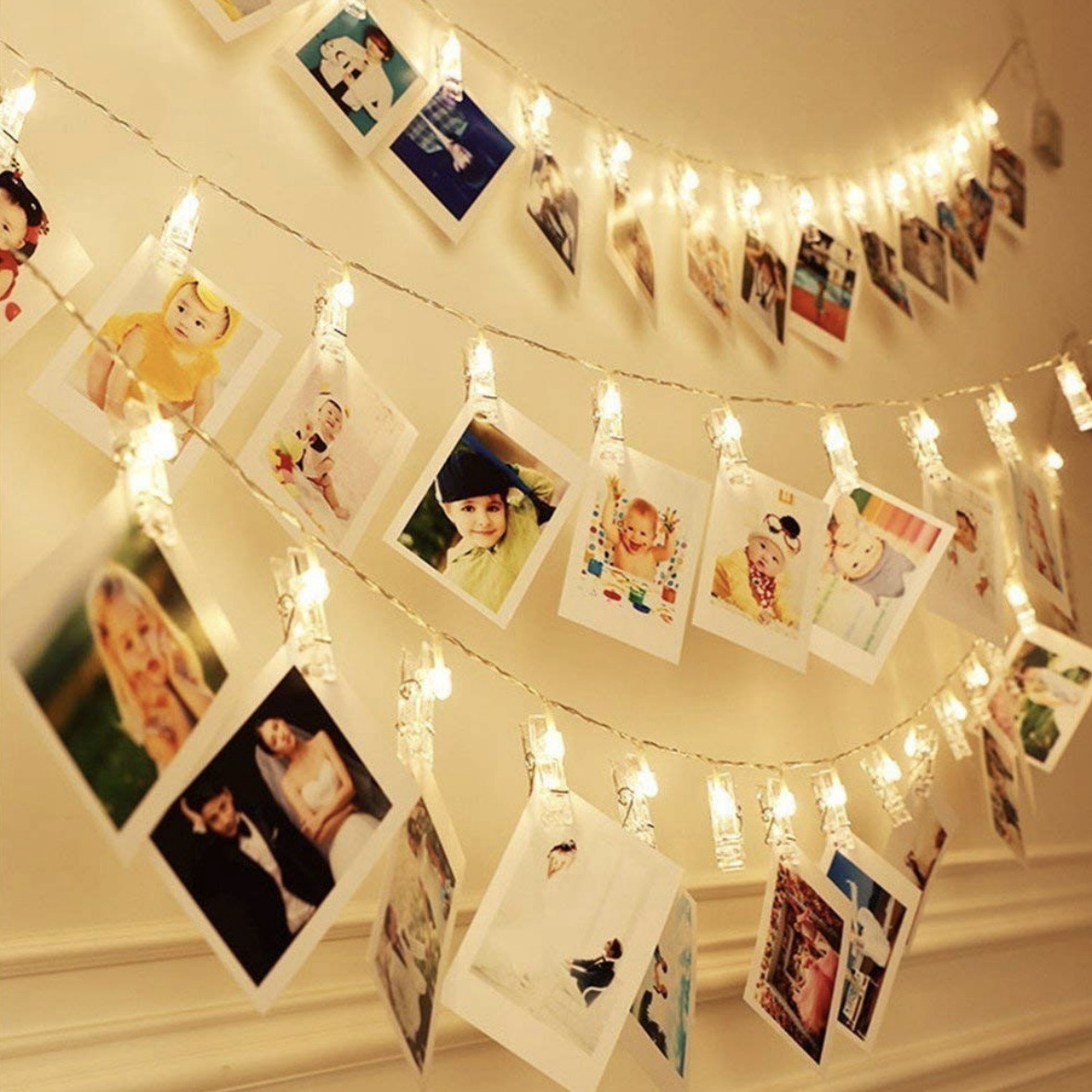 Photo Clip String Lights – 14 LED (3 Meter, Warm White)
