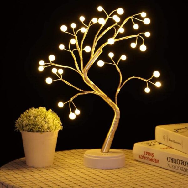 36 LED Decorative Bonsai Tree Lamp – Magical Tabletop Ambience - Image 2