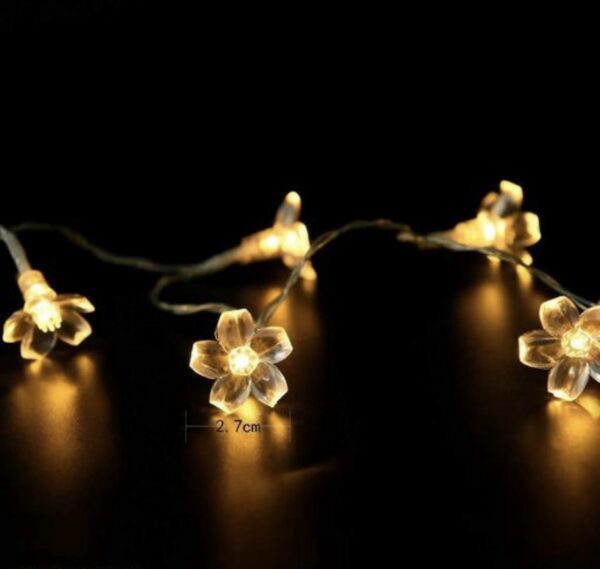 14 LED Silicone Blossom Fairy String Lights – 3 Meter Warm White - Image 8