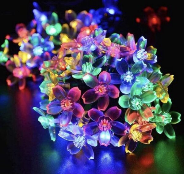 14 LED Silicone Blossom Fairy String Lights – 3 Meter Warm White - Image 2